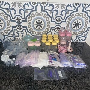 Baby Bottles & Pumping Supplies Bundle -Medela, Spectra, Nuk